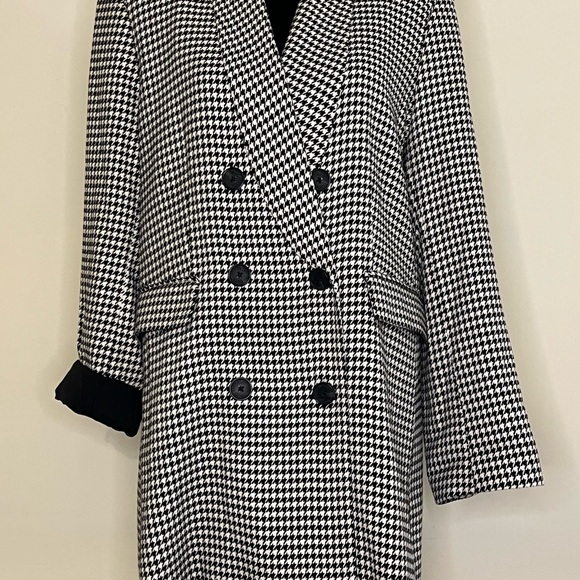 CeCe Houndstooth Double-Breasted Blazer. Size 16. - Picture 2 of 7